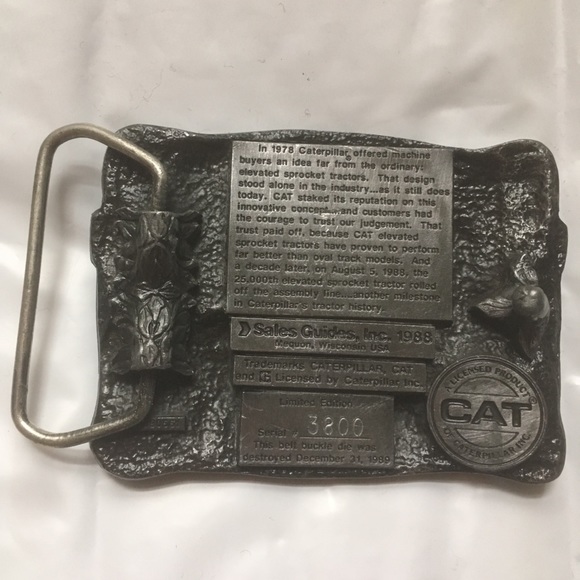 VTG Caterpillar Tractor Ltd Edition Belt Buckle - Picture 5 of 8